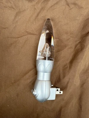 Mini Lava La Lámpara Original Enchufe Noche Lite Luz Blanca Cambio de Color Probado Foto 1 de 4