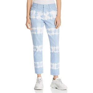 Pantalones de mezclilla Blank NYC The Rivington tiro alto cónicos azules/blancos tie dye para mujer talla 30 - Imagen 1 de 8