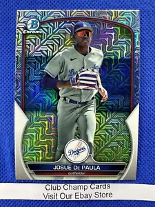 2023 #BCP-172 Josue De Paula Bowman Chrome Baseball Mojo Dodgers - Picture 1 of 2