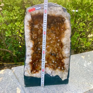 72.26LB Natural citrine geode quartz cluster crystal Cathedrals specimen Healing - Picture 1 of 11