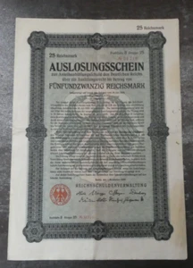 German Bond 25 Reichsmark Berlin 1926 51710 - Picture 1 of 3