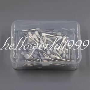Dental White Nylon Polishing Flat Latch Polisher Prophy Brush Disposable 100 Pcs - Picture 1 of 9