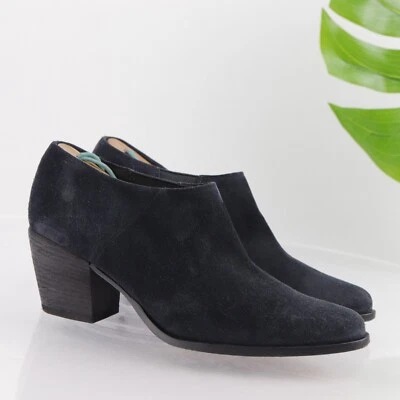 Bota Hamilton VINCE para mujer talla 6 azul marino oscuro gamuza tacón bloque Italia Foto 1 de 4