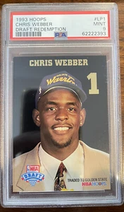 CHRIS WEBBER 1993 HOOPS #LP1 REDEMPTION ROOKIE RC PSA 9 New Scratch Free Case - Picture 1 of 2