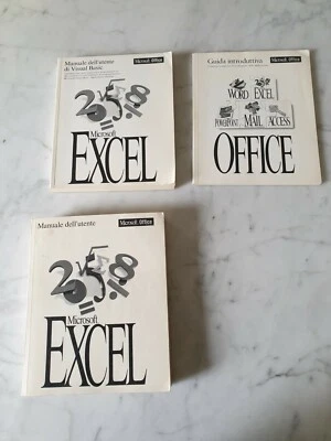 Manuali Microsoft EXCEL e Visual Basic 5.0 + Guida Introduttiva OFFICE - Immagine 1 di 4