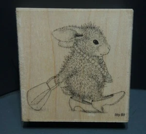 House Mouse Diva Hopper Itty Bit Time To Shop 2007 Stampabilities HHQ01 - Imagen 1 de 4