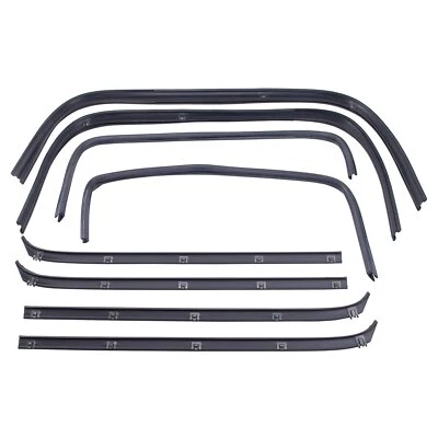 TRQ WSA74811 Door Window Belt Weatherstrip Kit For Dodge Ramcharger 80-93 - Imagem 1 de 4