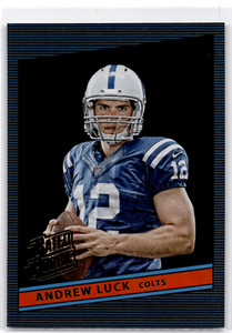 2015 Donruss Football Andrew Luck Throwback Rated Rookie #1 Colts