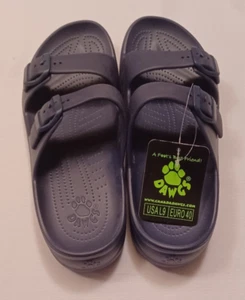 Brand New Dawgs Z 2-Strap Sandals Size 9 - Navy - Picture 1 of 5