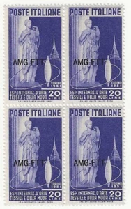 1951 Trieste A (AMG-FTT) - Quartina Arte coloniale 20 L. MNH** - Picture 1 of 1