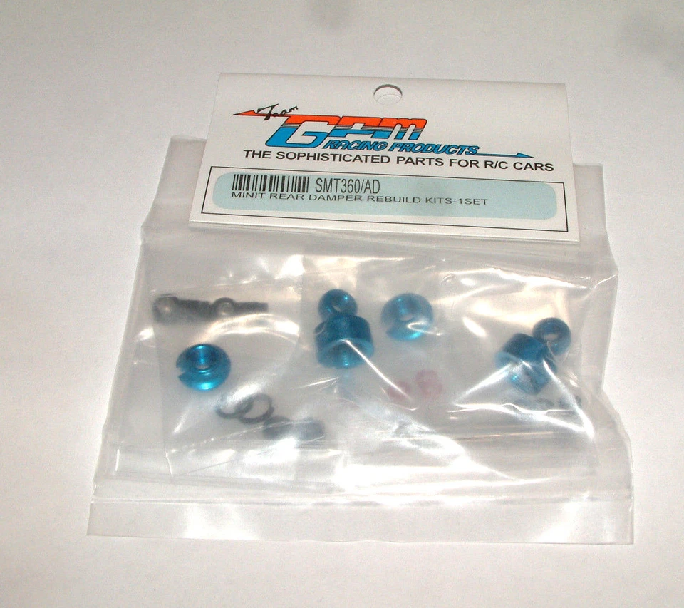 MINI-T GPM  REAR BLUE ALUMINUM SHOCK REBUILD KIT SMT360/AD - Image 1 of 1