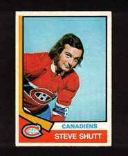 1974-75 STEVE SHUTT #316 ROOKIE VG+ OPC * Habs HALL OF FAME Star NHL Hockey Card