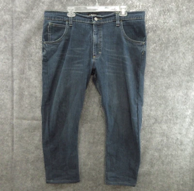 Pantalones de mezclilla azul resistente al fuego Bulwark para hombre talla 38X27 1/2 FR mezcla de algodón Foto 1 de 4