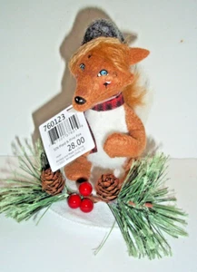 Annalee Doll PLAID AND PINE FOX 6" SWEET NWT 2023 - Picture 1 of 3