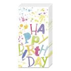 IHR Disposable Birthday Splashes 4 Ply Handbag Novelty Paper Pocket Tissues