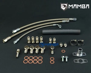 Turbo Oil & Water Line Kit For NISSAN SR20DET S13 S14 S15 w/ Garrett GT2860RS - Picture 1 of 5