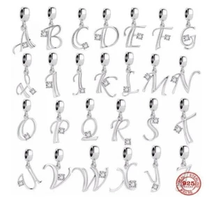 Charms Anhänger Charm Beads 925 Sterlingsilber "ABC" Buchstaben E53 - Bild 1 von 34