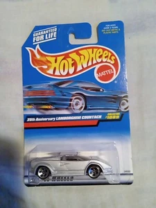 Hot Wheels Collector #1089 25th Anniversary Lamborghini Countach Silver - Picture 1 of 3