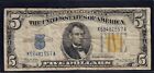 Fr.2307 1934A North Africa $5 Wwii Emergency Issue Note Net