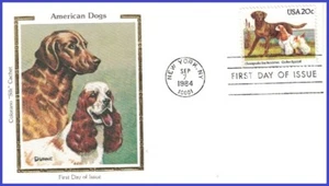 USA3 #2099 U/A COLORANO SILK FDC Chesapeake Bay Retriever & Cocker Spaniel - Imagen 1 de 1
