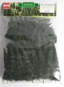 BRANDNEU IN VERPACKUNG OO / HO BUSCH 6472 60 VERSCHIEDENE KIEFER 50 mm - 135 mm MODELLEISENBAHN LANDSCHAFT - Bild 1 von 2