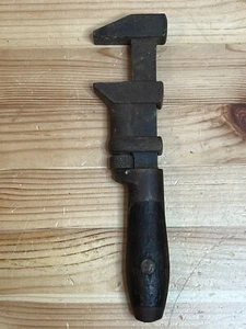 Vintage Coes Steel Adjustable Monkey Wrench 8” 3/8” Long Wood Clad Handle USA - Picture 1 of 11