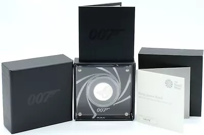 Coin 2020 Fine Silver Half Ounce 007 Bond James Bond Royal Mint £1 Coin BOX COA - Image 1 of 3