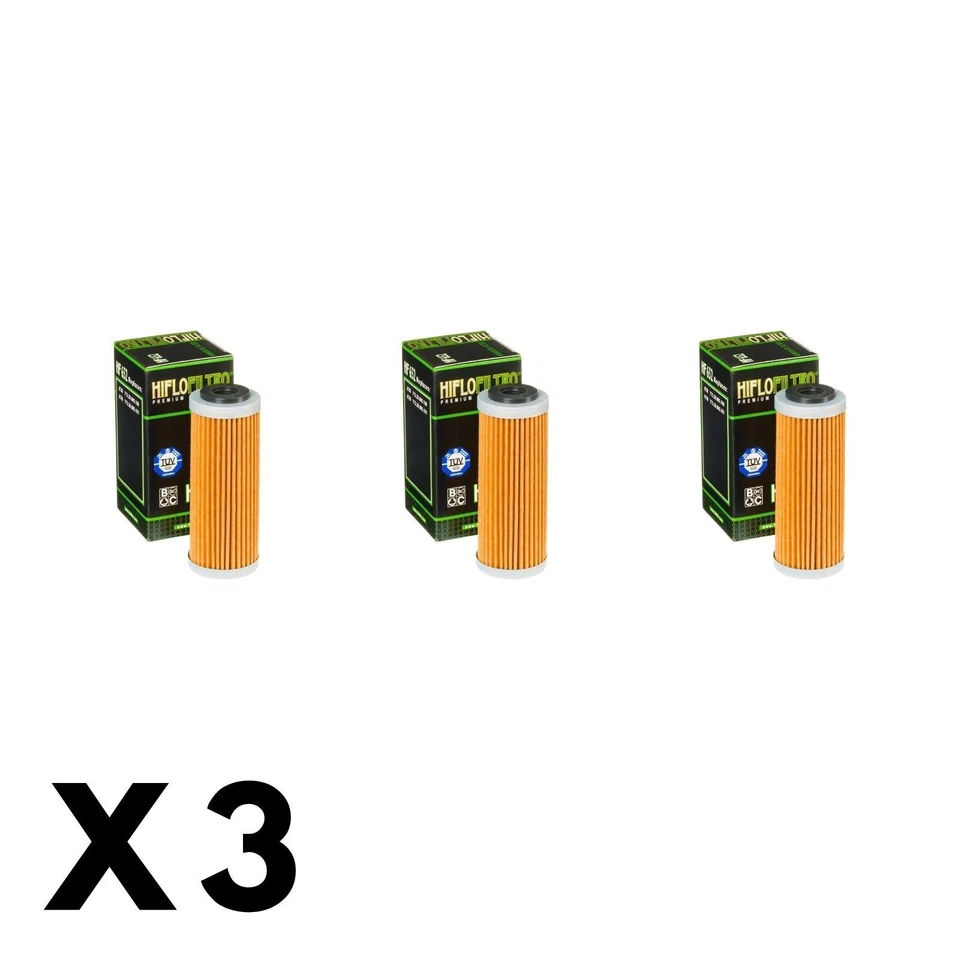 3 Pack Hiflo Oil Filter for KTM 505 SX-F 2007-2008 - Image 1 of 1