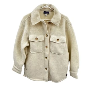 Patagonia Women's Retro Pile Shacket Natural Cream Colored Size Small - Picture 1 of 14