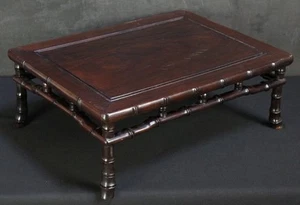Japón Bonsai Koro incensario soporte madera fina talla 1950 entrelazado artesanía - Imagen 1 de 10