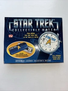 Vintage 1990’s Star Trek NCC 1701 Japan Quartz Movement Watch and Tin Box Sealed - Bild 1 von 3