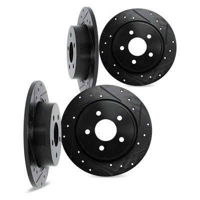 For Mercedes-Benz 190D 84-89 Brake Rotor Set DFC Premium Drilled & Slotted Front — 第 1/3 张图片