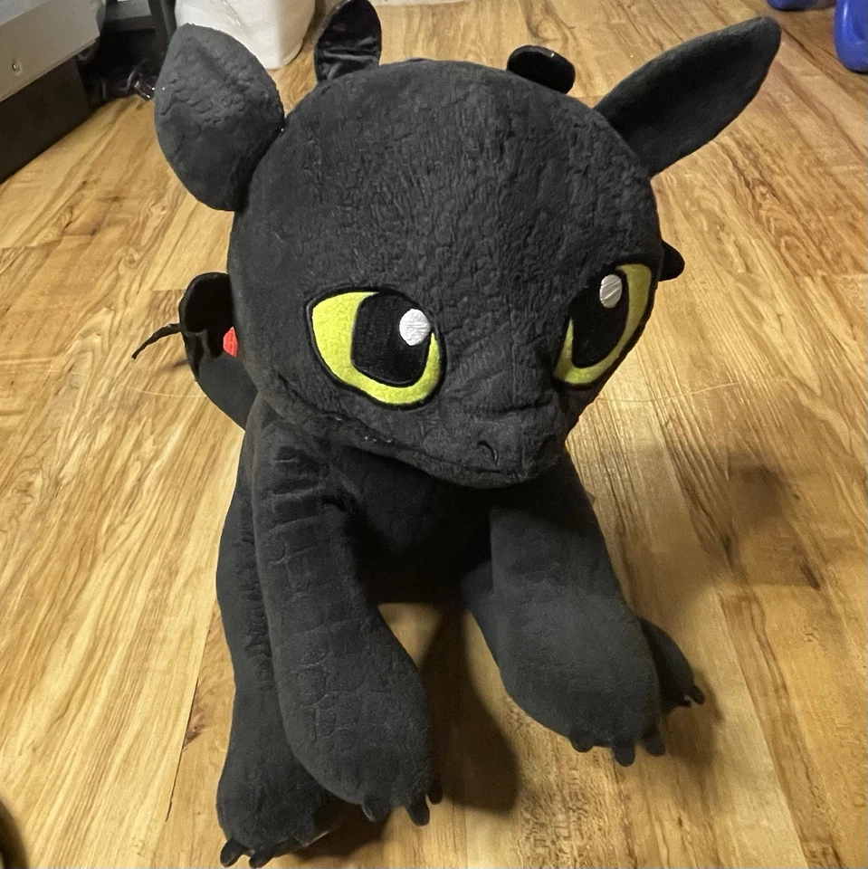 "Juguete de peluche Build A Bear Toothless Cómo entrenar a tu dragón Dreamworks 14""" Foto 1 de 3