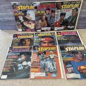 VTG Starlog Magazine Lot: #111-119: Star Wars, Star Trek, Aliens, Good Condition - Picture 1 of 10