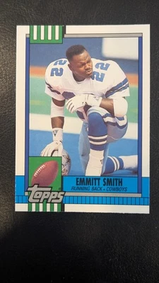 1990 Topps intercambiado Emmitt Smith novato #27T Dallas Cowboys patio Foto 1 de 2