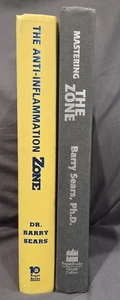 The Zone & The Anti-Inflammation Zone by: Dr. Barry Sears Hard FREE SHIPPING - Picture 1 of 6