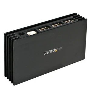 StarTech.com (ST7202USBGB) 7 Port Black USB 2.0 Hub - Bild 1 von 3