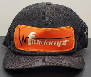 Fluidampr Black Snapback Embroidered Adjustable Cap Hat Mesh Back Made in U.S.A - Picture 1 of 10
