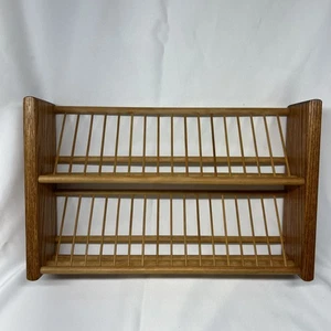 Teak Cassette Rack Vintage MCM Danish Modern Holds 36 Tapes Excellent Condition - Picture 1 of 16