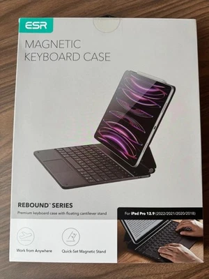ESR Ascend Tastatur Hülle iPad Pro 12.9 magnetische Einstellbarer Hoch-Quer NEU✅ - Bild 1 von 2