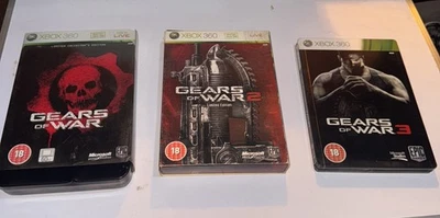Gears of War Trilogy Bundle Xbox 360 Games 1, 2, 3 Steelbook - Image 1 of 4