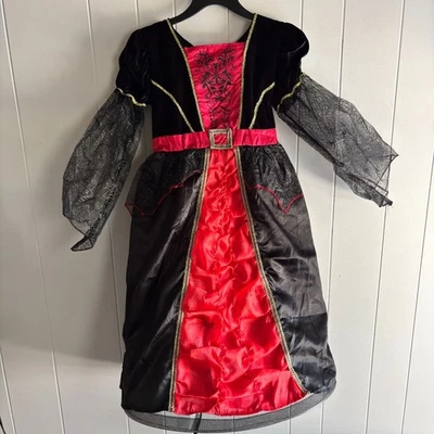 Totally Ghoul Niña L 8-10 Bruja Aro Vestido y Sombrero Disfraz Halloween #S Foto 1 de 3