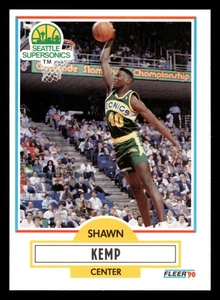 Shawn Kemp 1990-91 Fleer #178 Seattle SuperSonics - Foto 1 di 2