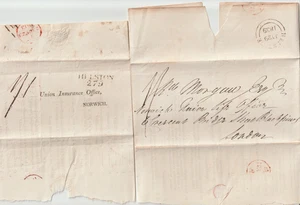 1813/39 2 HELSTON PMK (RARE MILEAGE) NORWICH UNION 2 DIFF TO LONDON & NORWICH - Picture 1 of 3