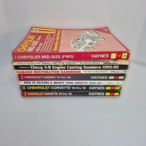 Haynes Chevy Camaro Corvette Auto Repair Manual Lot V8 FWD Small Block - Picture 1 of 10