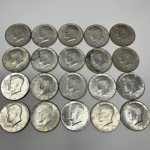 Roll of 20 - 1964 $10 Face Value Full Dates 90% Silver Kennedy Half Dollars - Picture 1 of 9