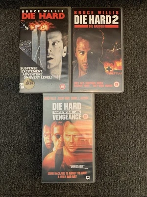Bruce Willis Die Hard Trilogy Vhs Video Tapes Bundle. - Image 1 of 3