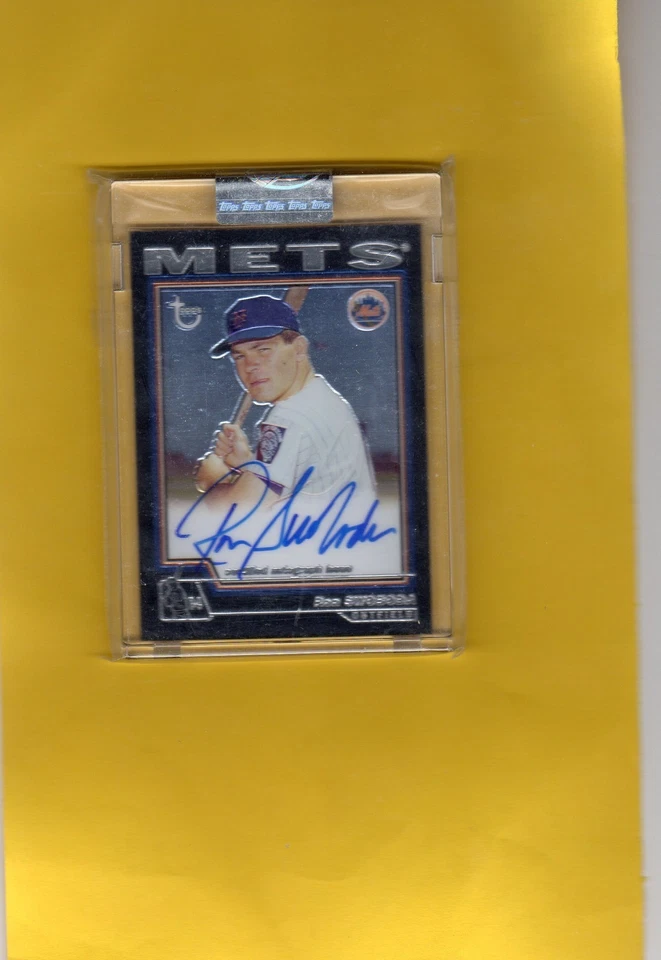 2004 TOPPS UNCIRCULATED CERTIFIED AUTO RON SWOBODA #TA-RS - Image 1 of 2