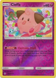 Tarjeta Pokémon Cleffa 131/214 Holograma Inverso Bonos Ininterrumpidos Casi Nueva - Imagen 1 de 1