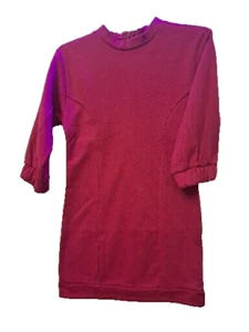 Girl’s Size 6 / 6X Wonder Nation Maroon Dress NWT Back to School - Picture 1 of 5